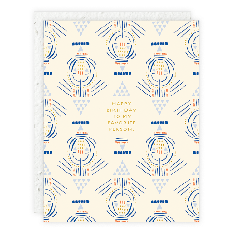 Birthday Card - Lines & Triangles