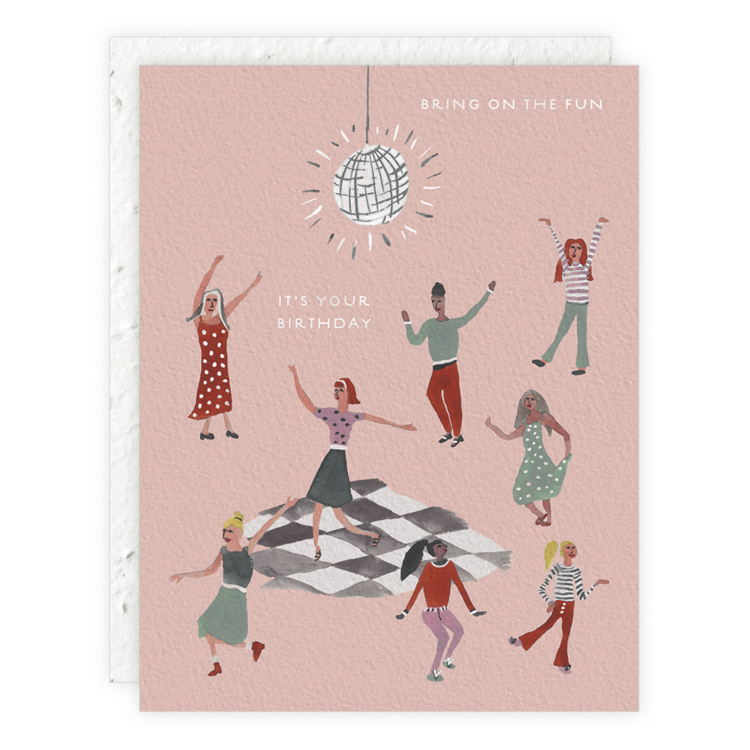 Birthday Card - Disco Dance