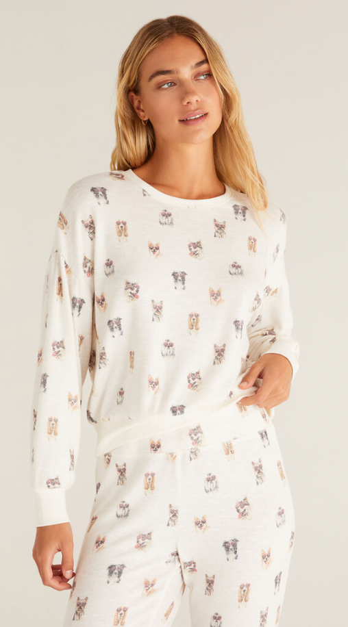 Elle Heart Eyes Ls Top