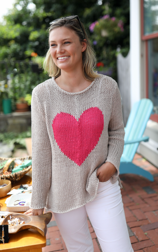 Maui Big Heart Crewneck Sweater