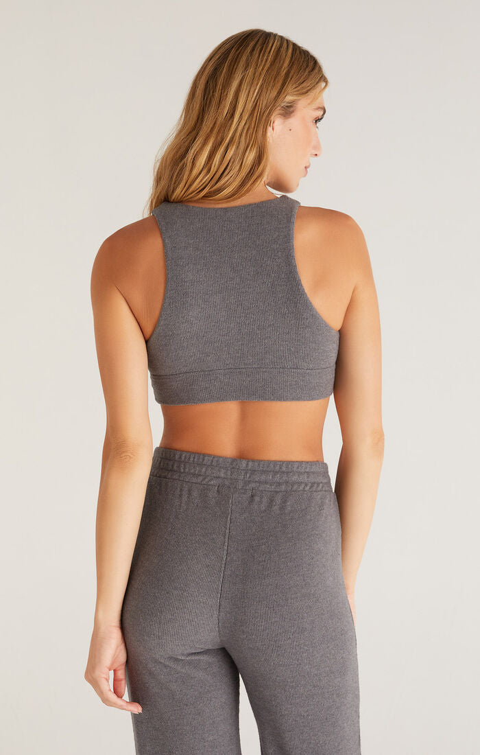 Color Block Ribbed Bra Top