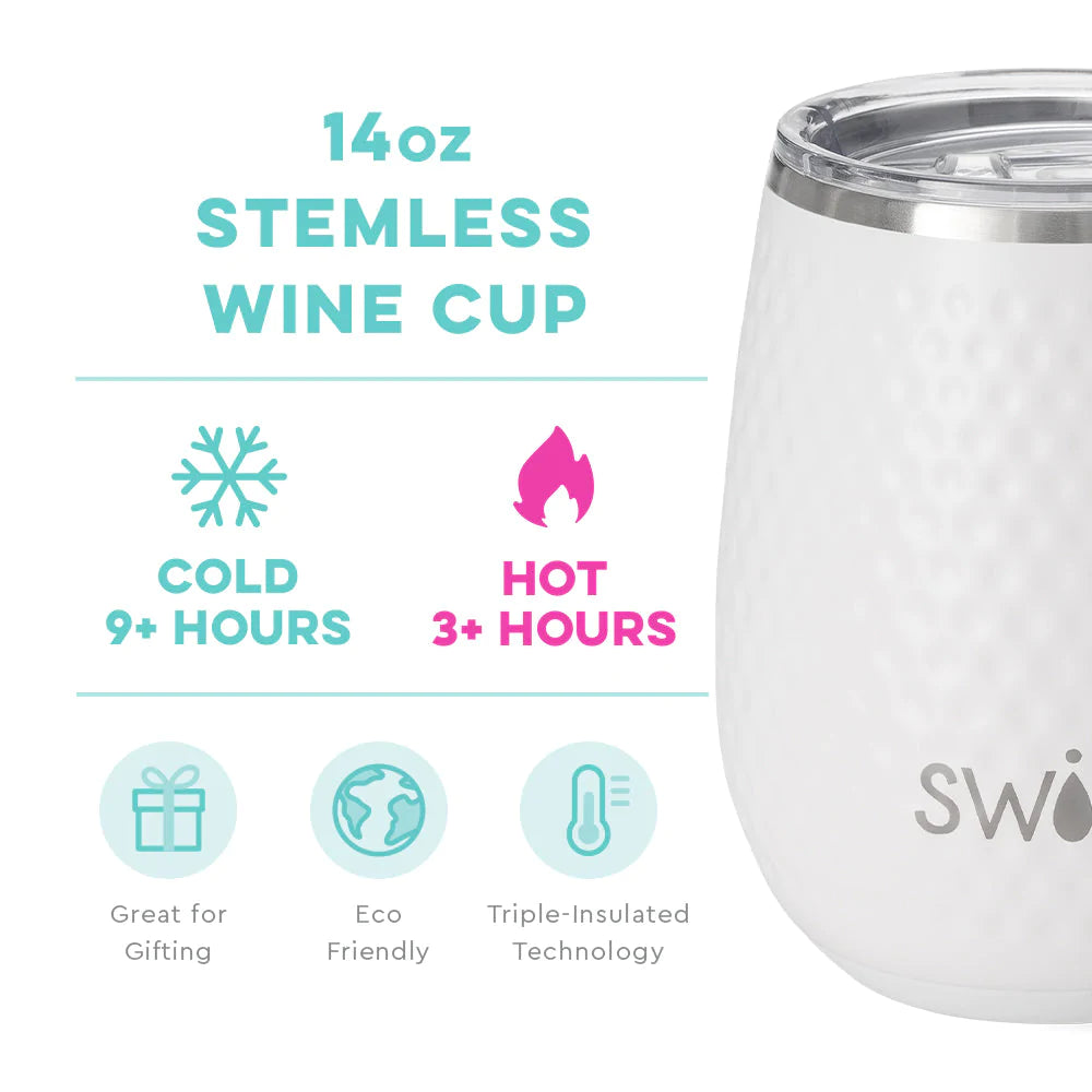 Stemless Wine Cup - Golf Partee