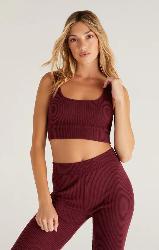 Zoe Rib Tank Bra
