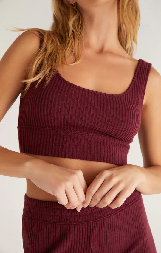 Zoe Rib Tank Bra