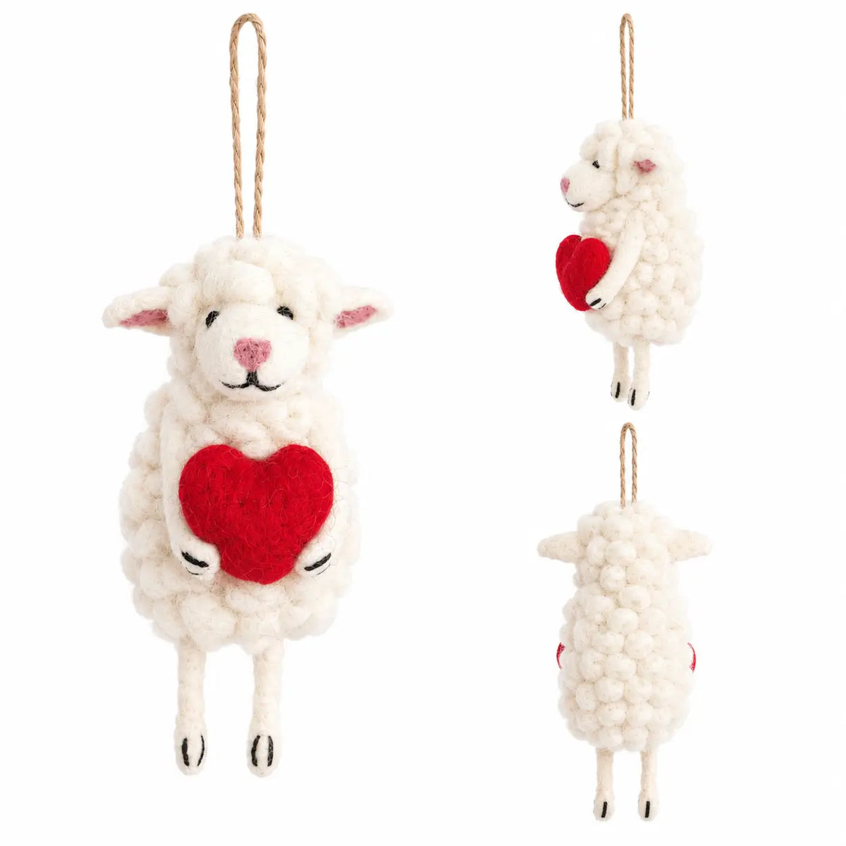 Ornament - Sheep W/ Heart