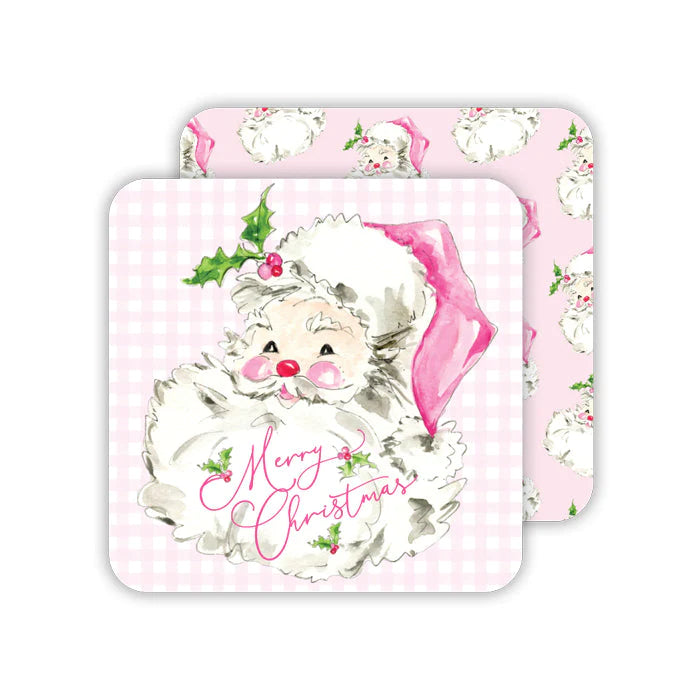 Coasters - Pink Santa