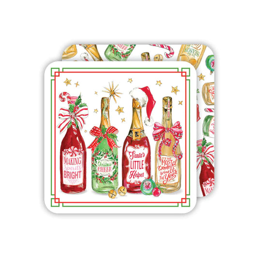 Coasters - Christmas Bottles