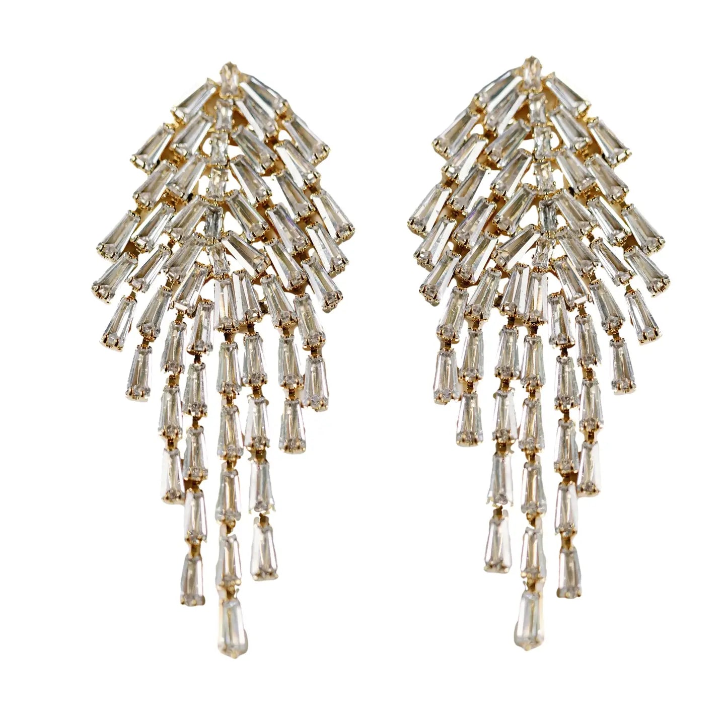 Crystal Tassel Earrings