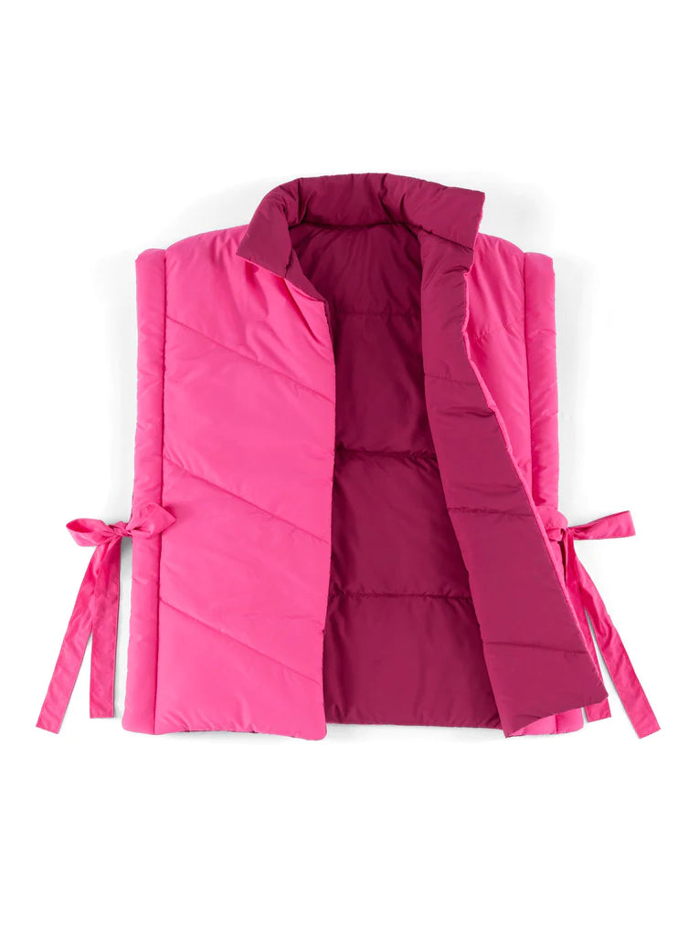 Petra Reversible Vest - Pink