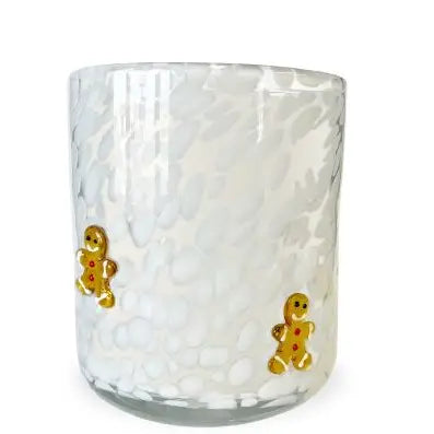 Gingerbread Man Icon Candle