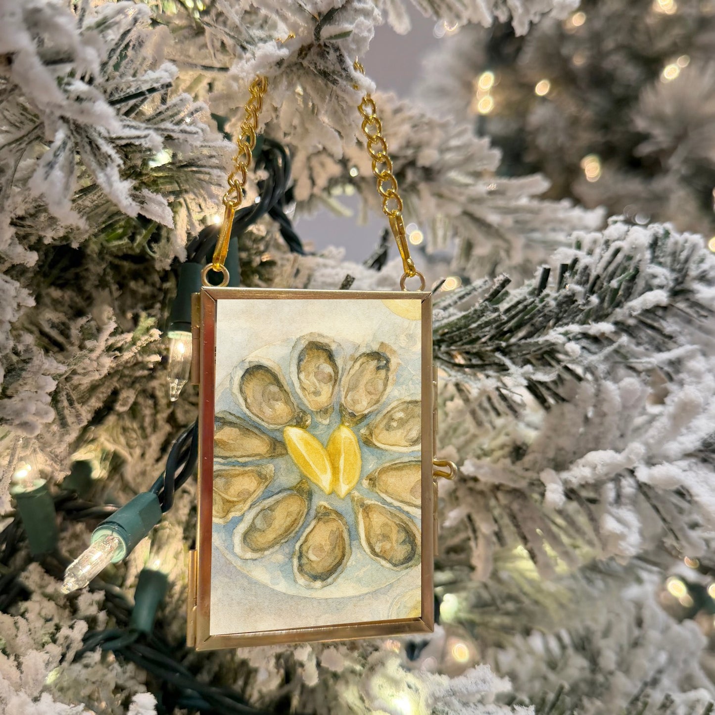 Gold Mini Hanging Frame Ornament