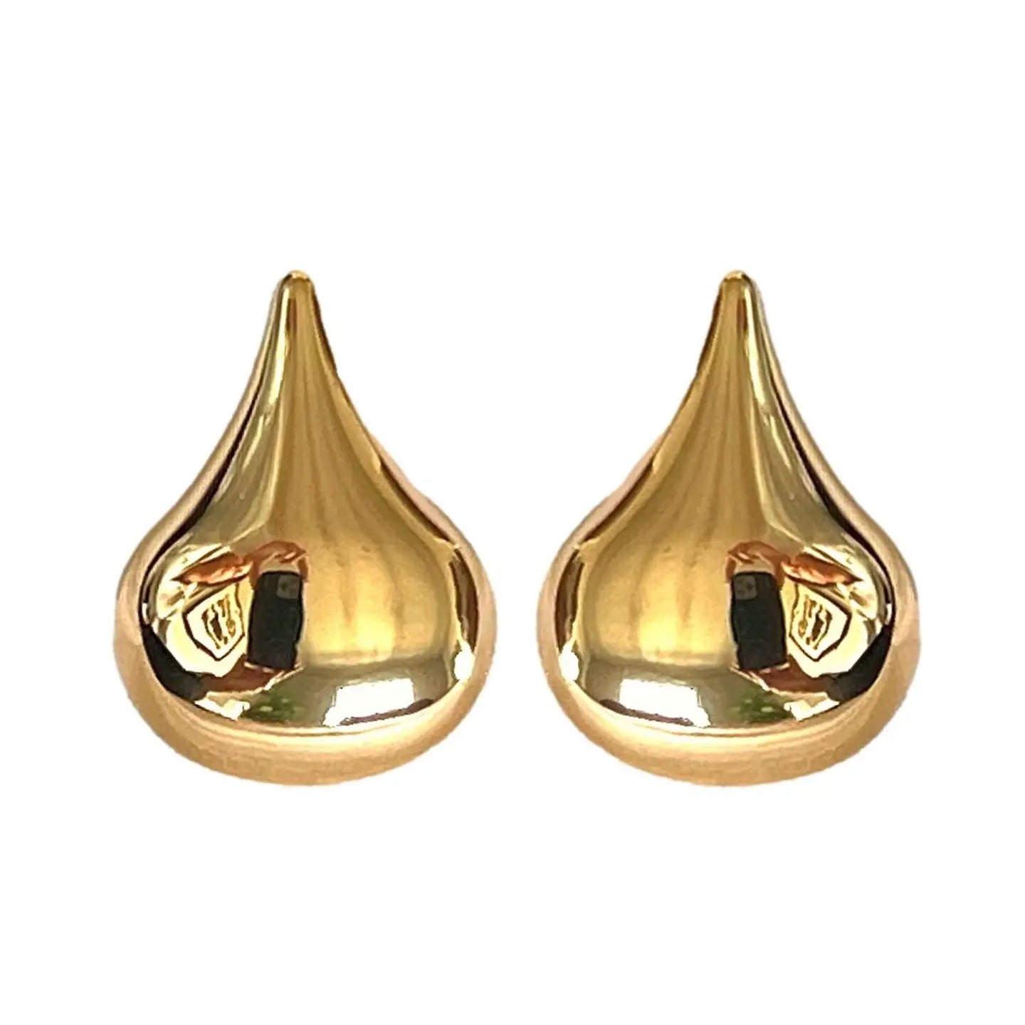 Gold Teardrop Earrings