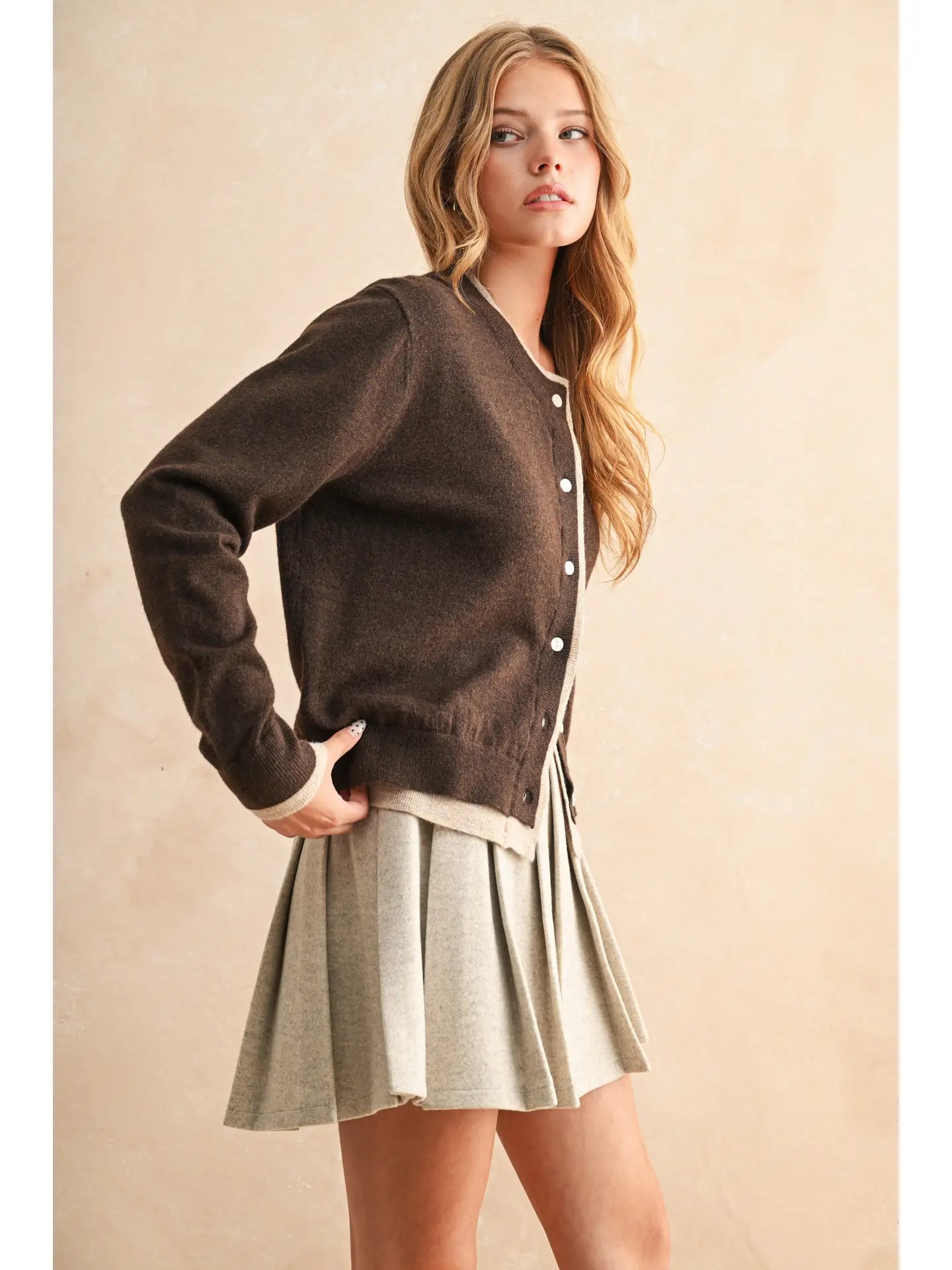A Bit Of Contrast Cardi