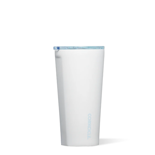 Pure Taste Ceramic Tumbler - White / Powder Blue