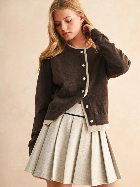 A Bit Of Contrast Cardi