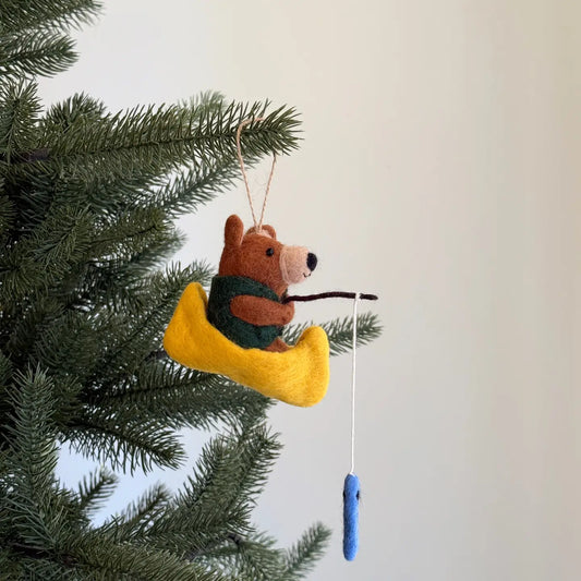 Ornament - Fishing Bear