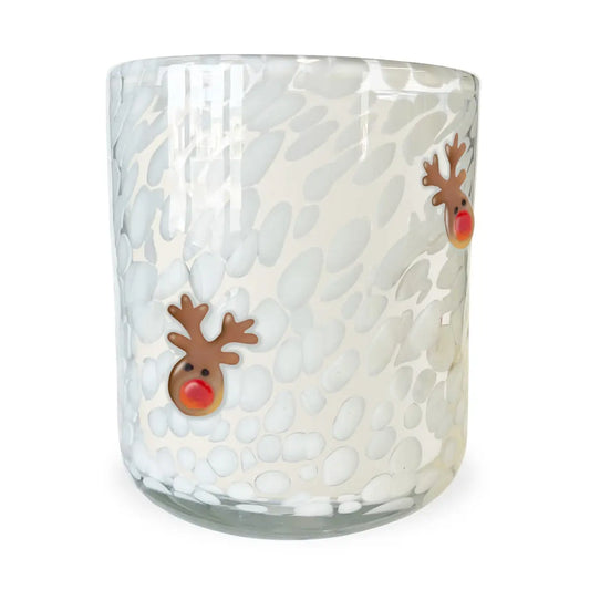 Reindeer Cookie Icon Candle
