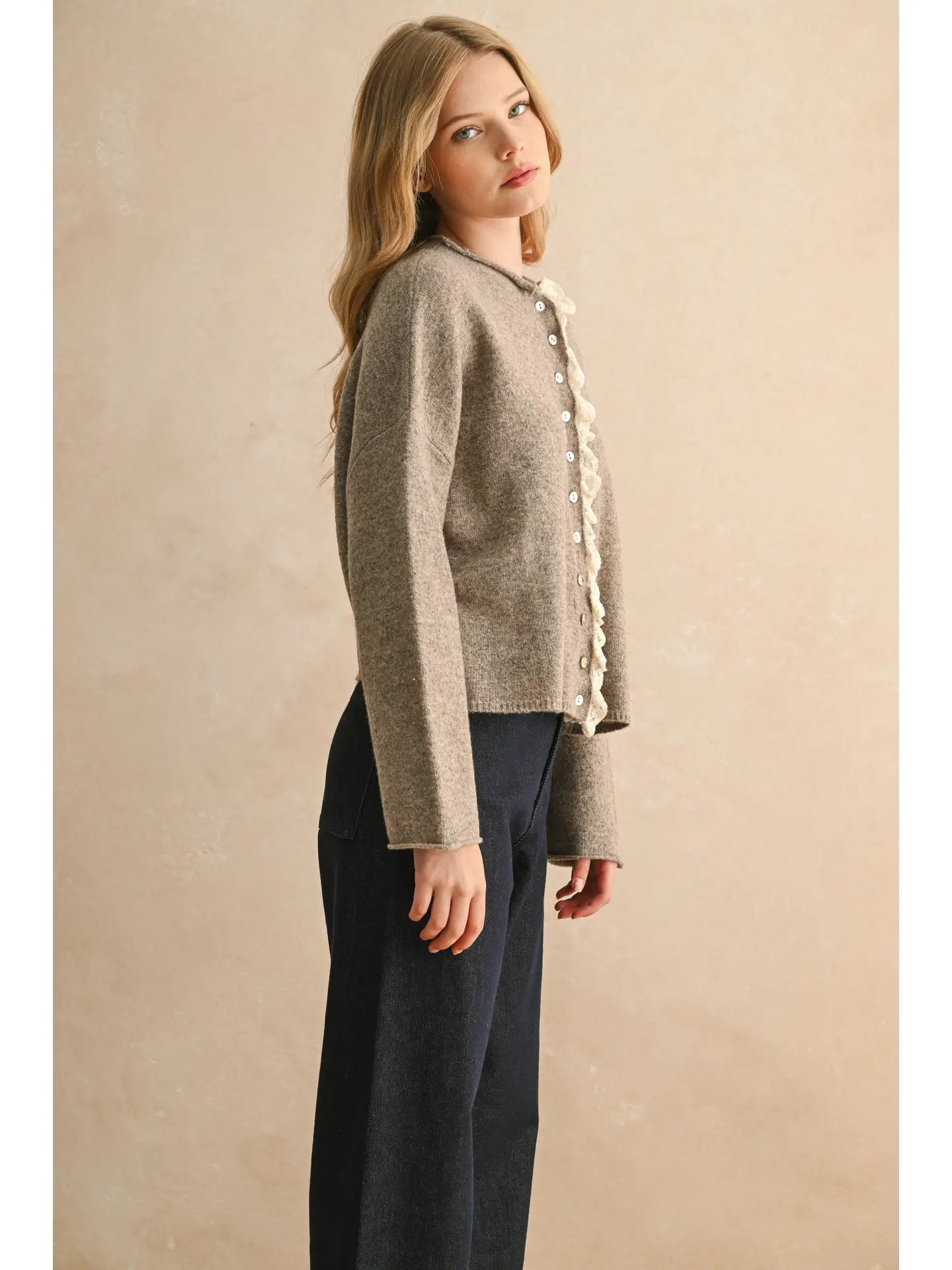Lace Trim Cardi