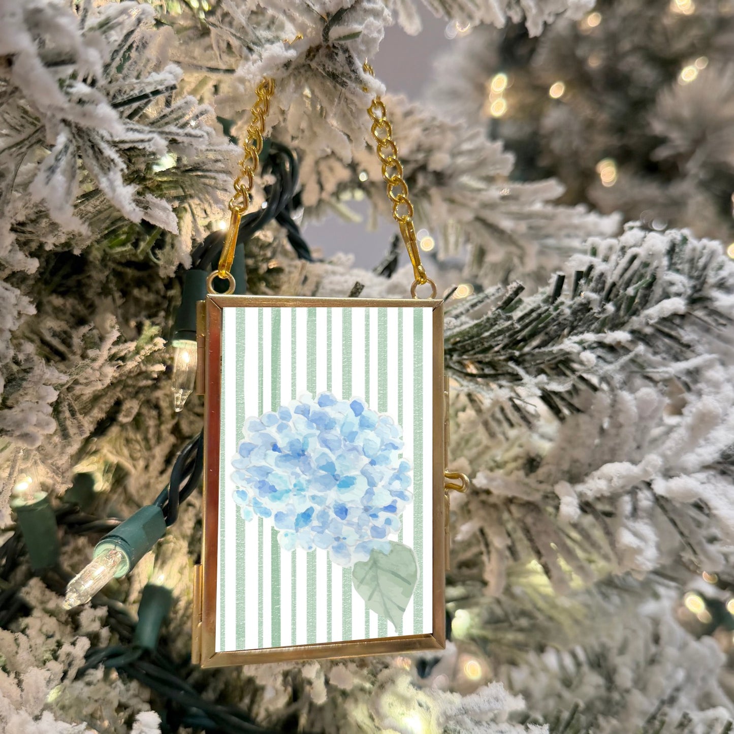 Gold Mini Hanging Frame Ornament