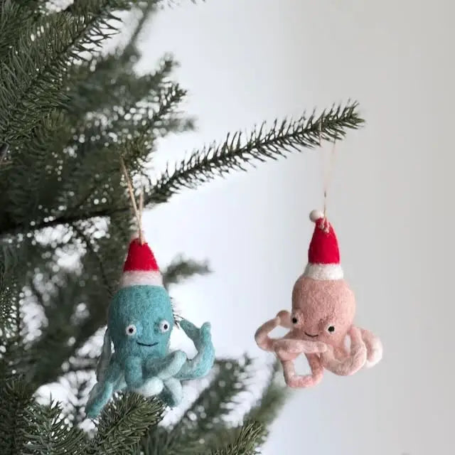 Ornament - Octopus W/ Hat