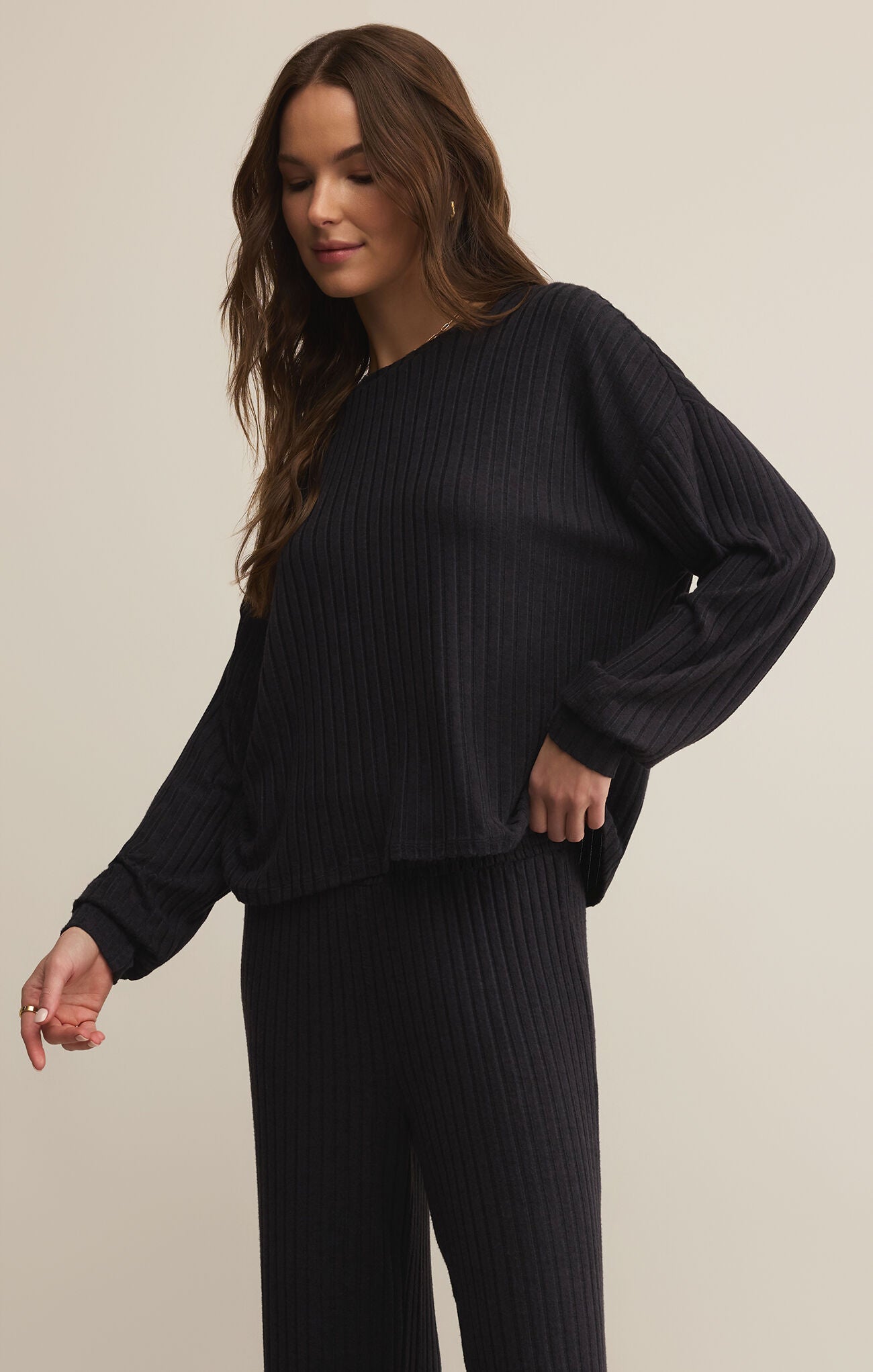 Daydream Rib Ls Top