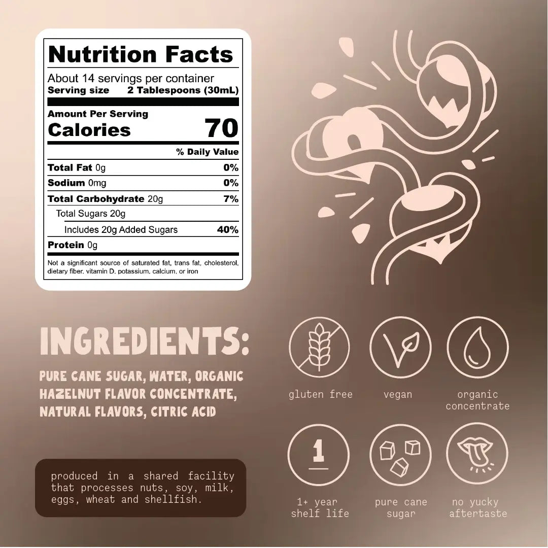 Coffee Syrup - Hazelnut Praline