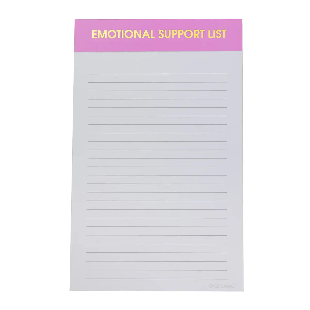 Notepad - Emmotional Support Lists