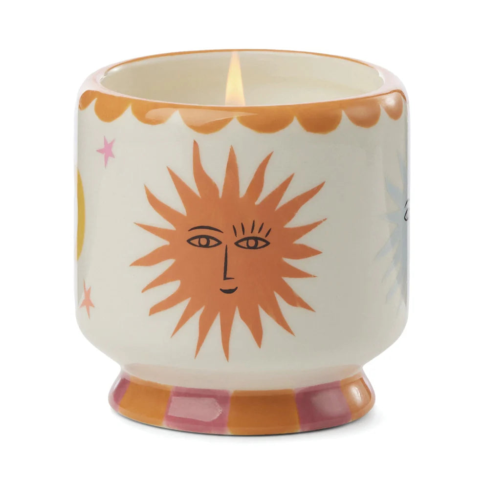 Sun Ceramic Candle - Orange Blossom