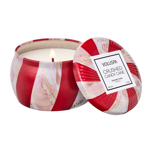 Mini Tin Candle - Crushed Candy Cane