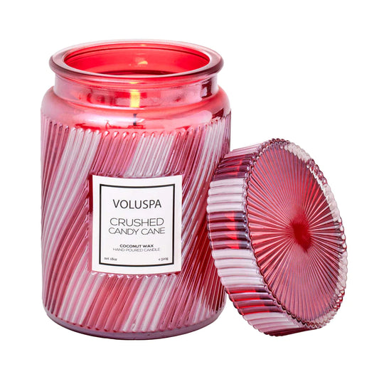 Large Jar Candle - Crushed Candy Cane