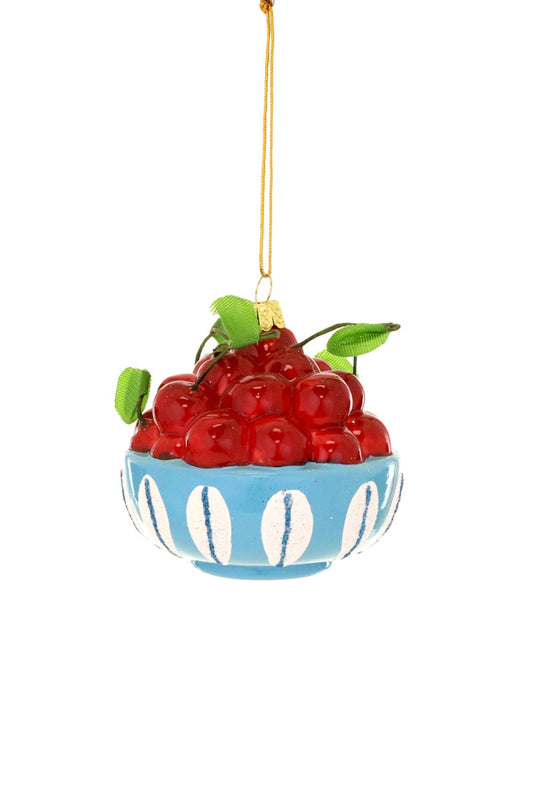 Bowl Of Cherries Ornament