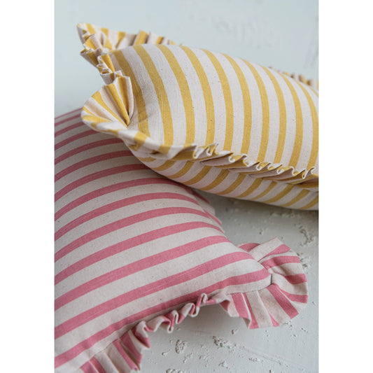 Cotton Striped Pillow