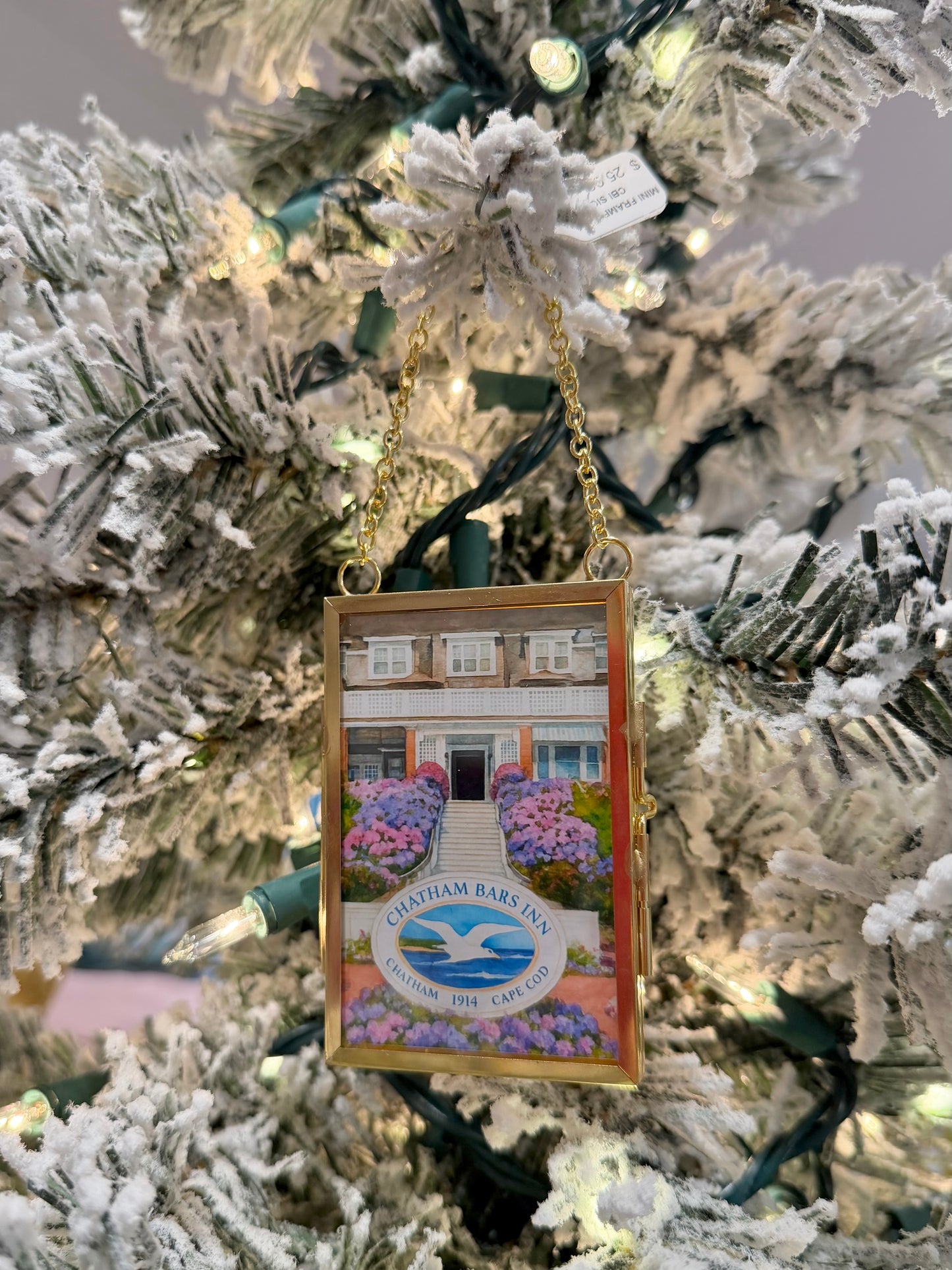 Gold Mini Hanging Frame Ornament