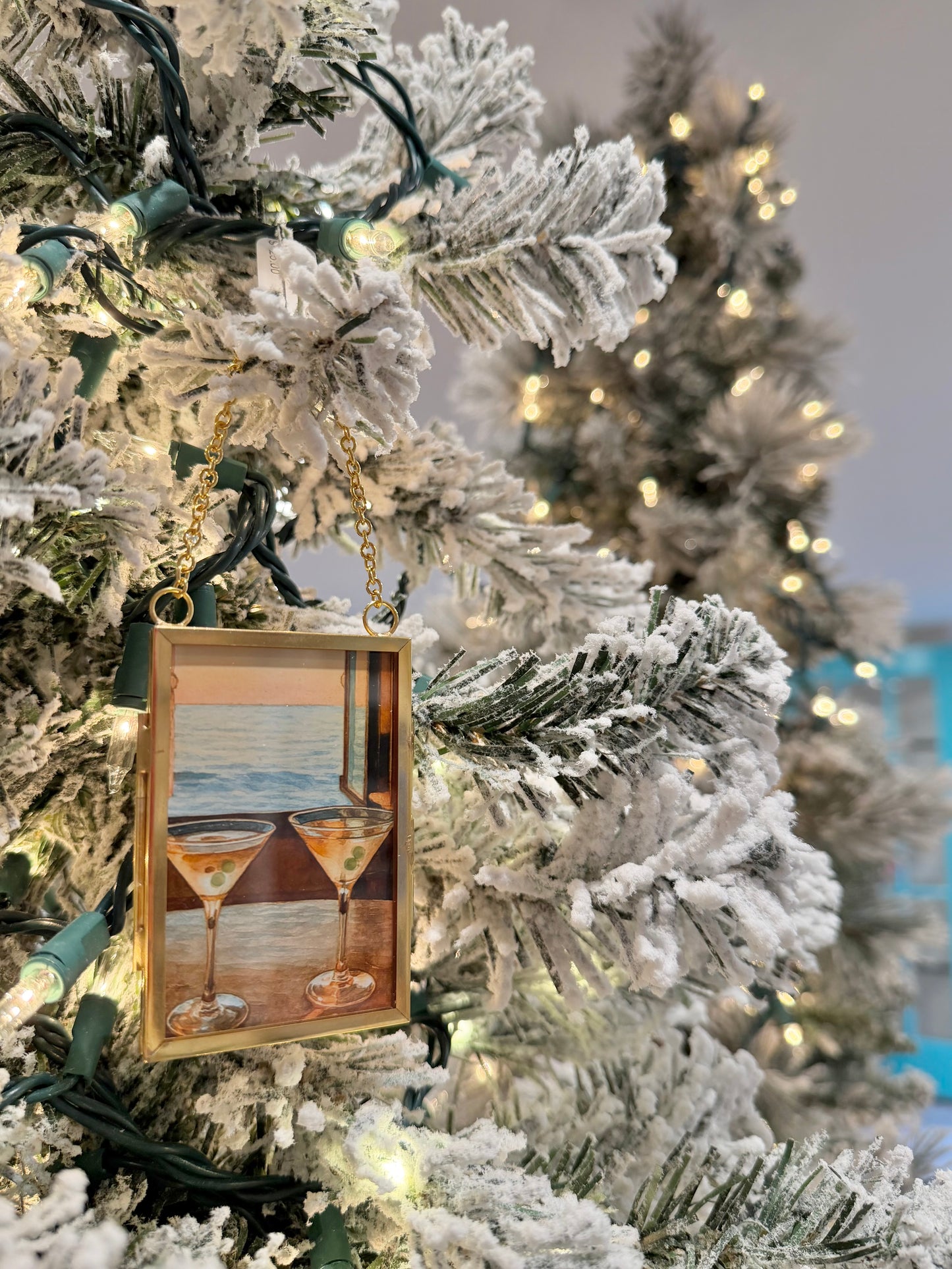 Gold Mini Hanging Frame Ornament