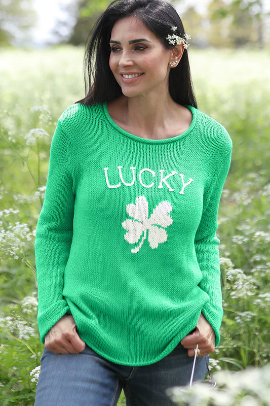 Lucky Clover Crewneck Sweater