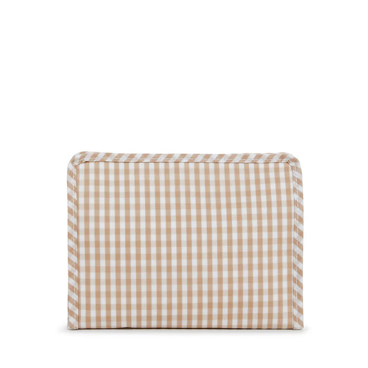 Medium Roadie- Gingham Khaki