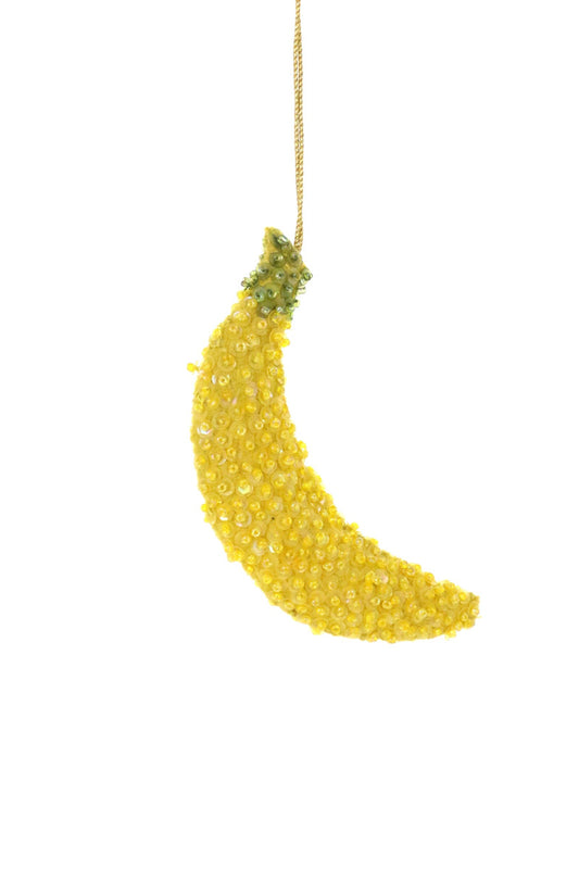 Beaded Banana Ornament