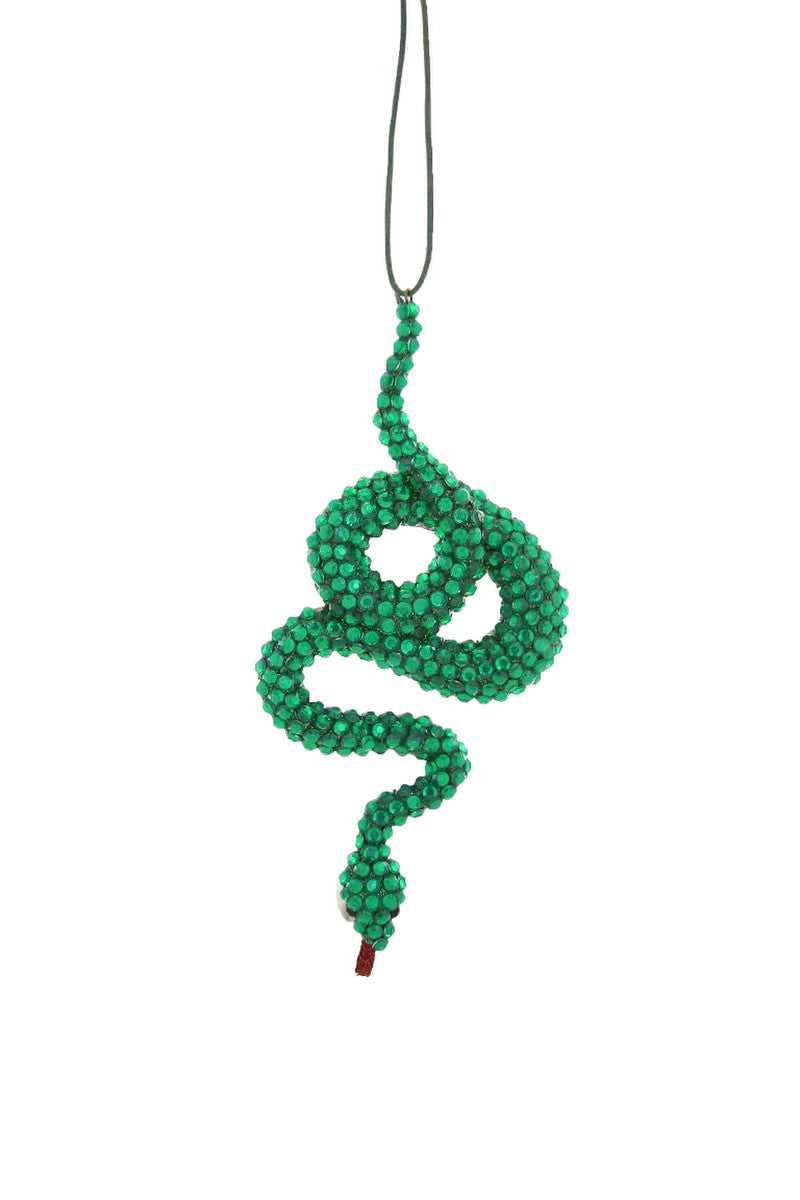 Jeweled Snake Ornament