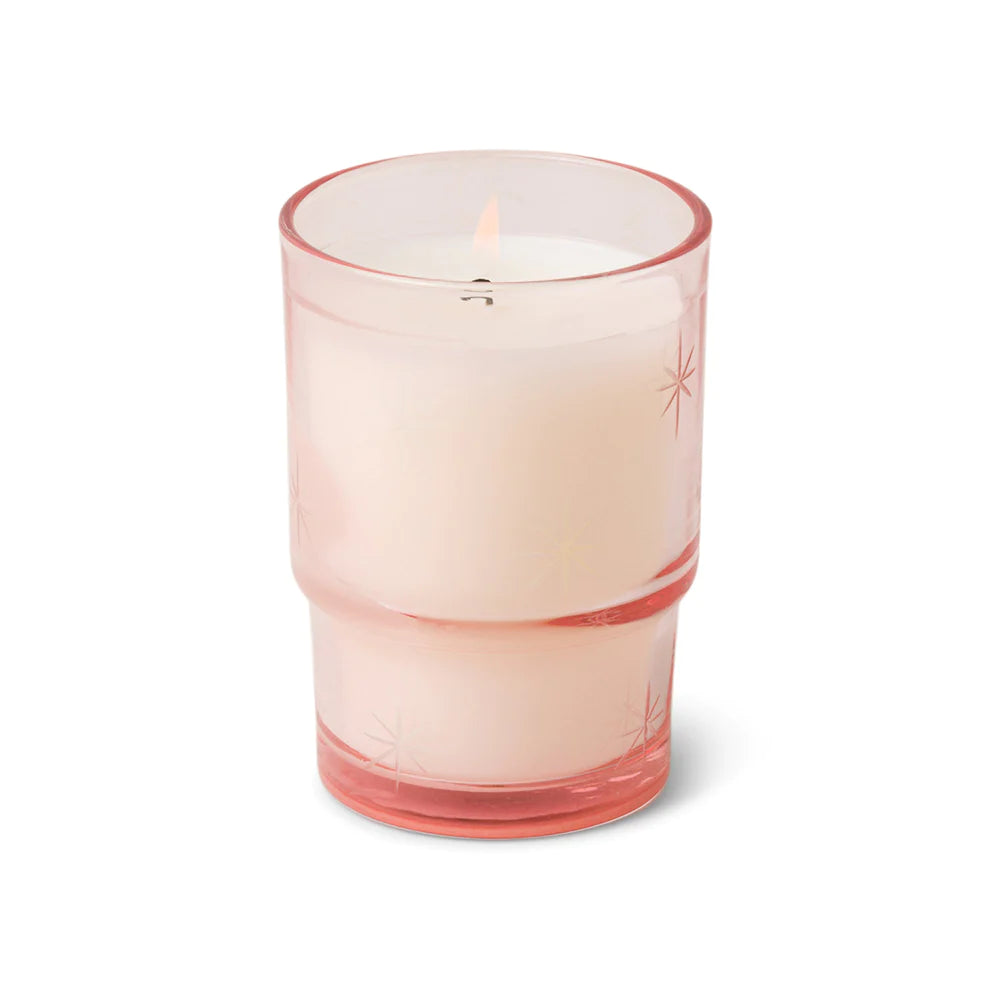 Cranberry Rosé Noel Candle - Pink Stars