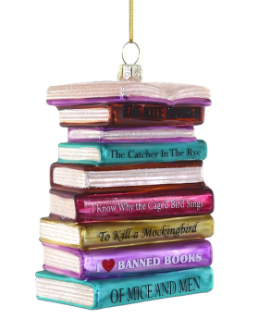 Banned Books Ornament