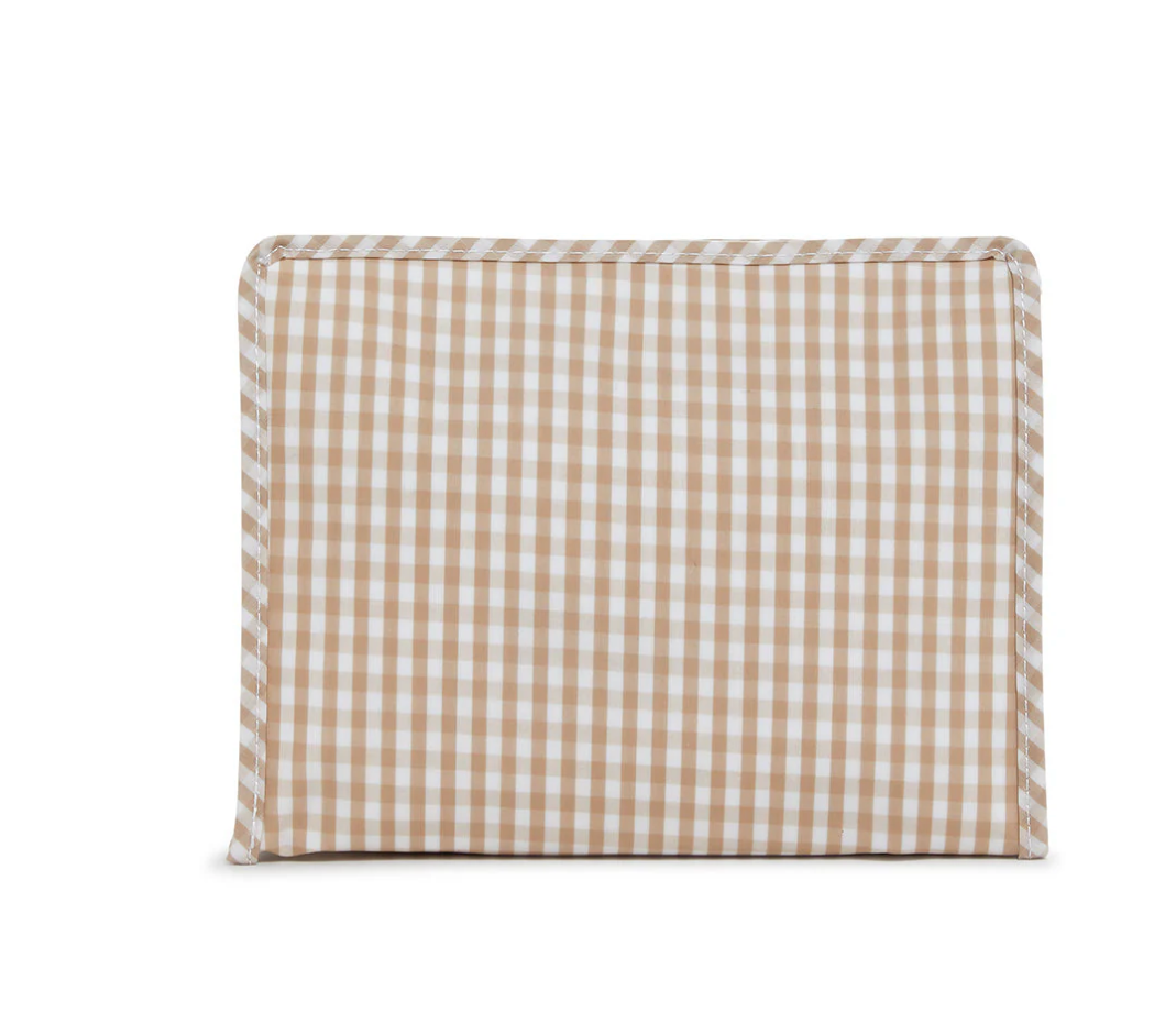 Large Roadie - Gingham Khaki