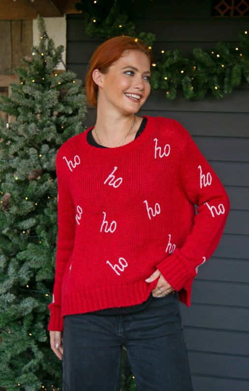 Ho Ho Ho Chunky Crewneck Sweater