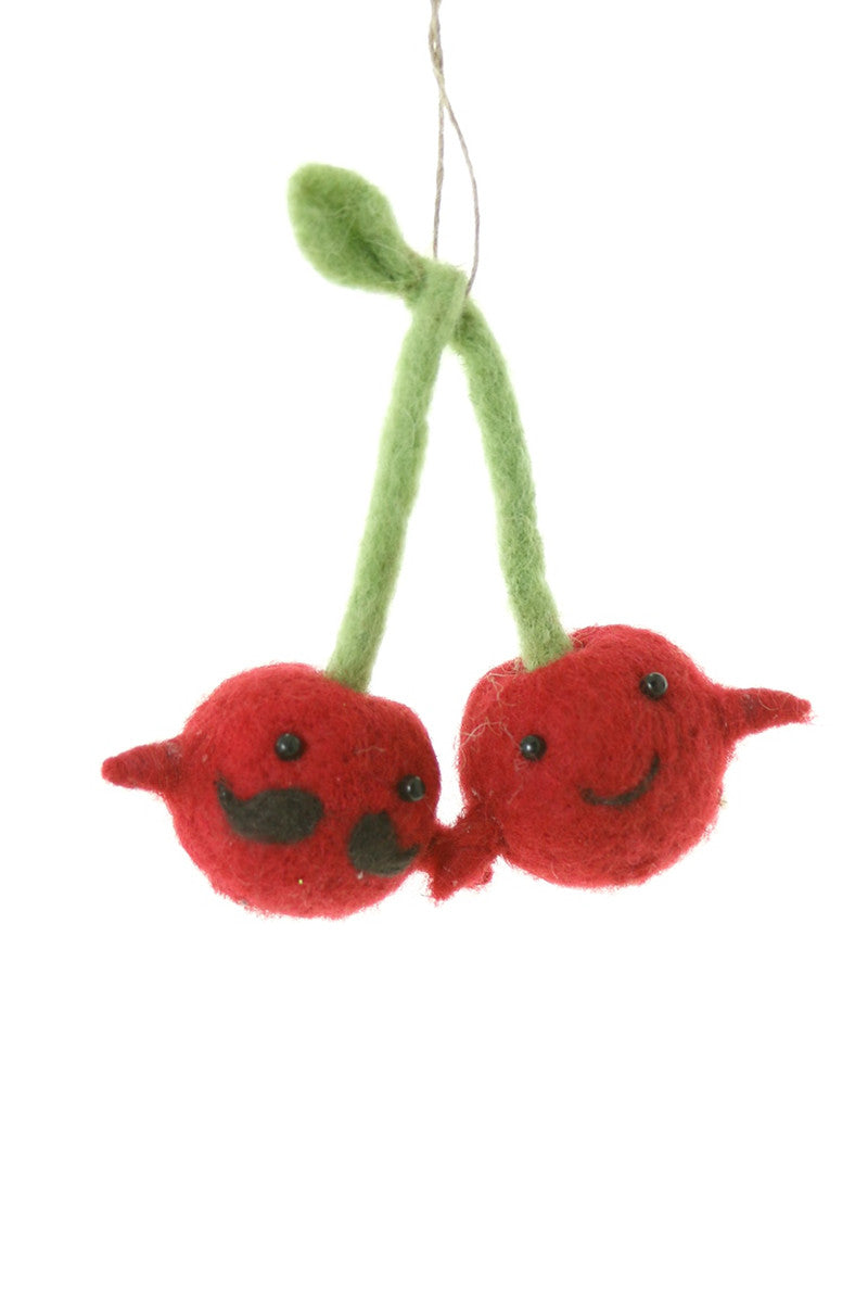 Cherries In Love Ornament