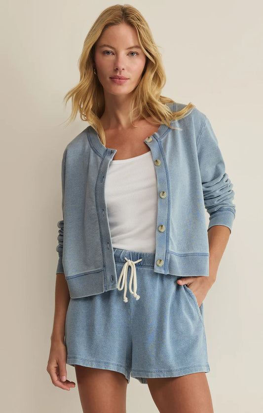 Daily Knit Denim Cardi