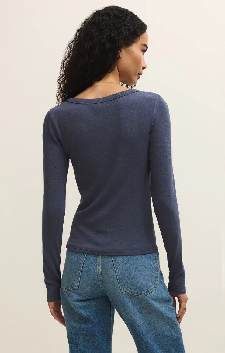 Renae Rib Long Sleeve Top
