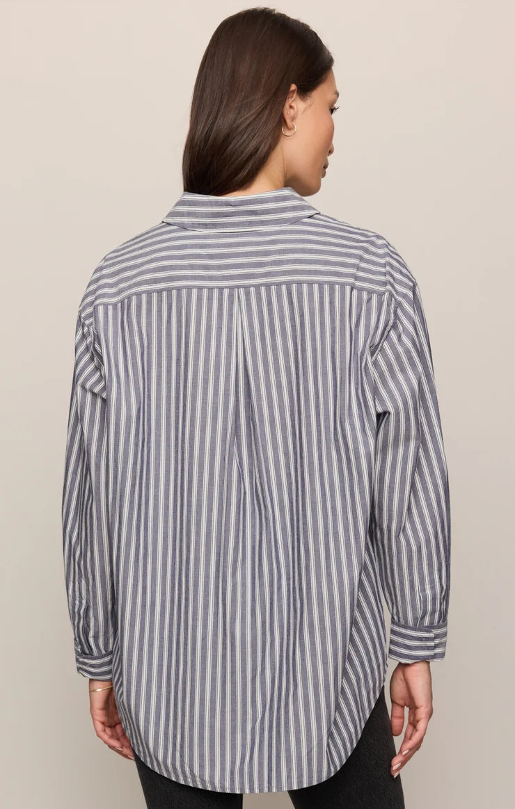 The Gallery Striped Button Up Shirt
