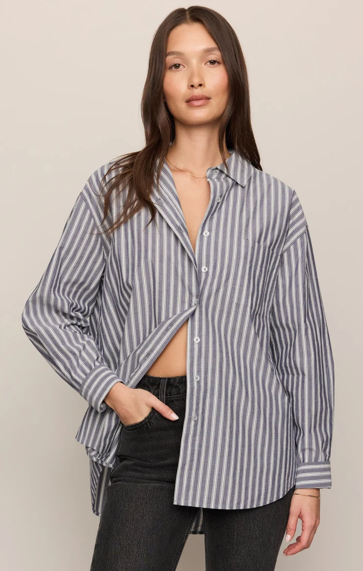 The Gallery Striped Button Up Shirt
