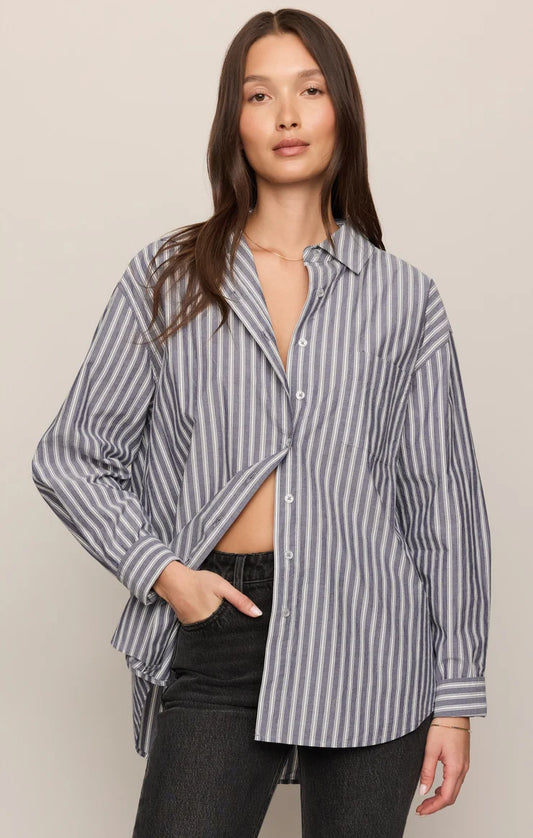 The Gallery Striped Button Up Shirt