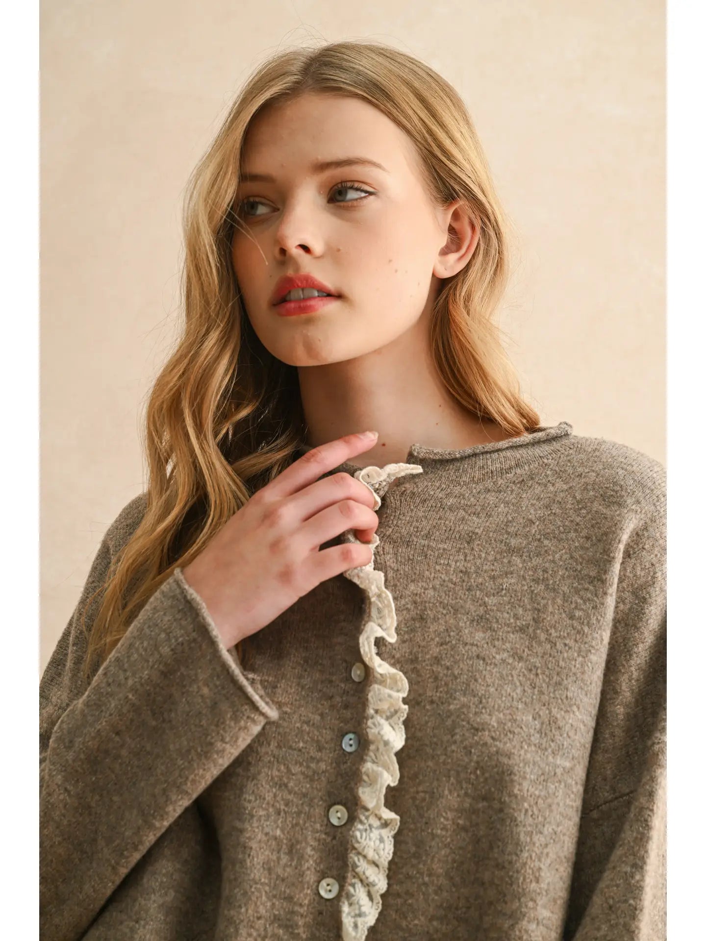 Lace Trim Cardi