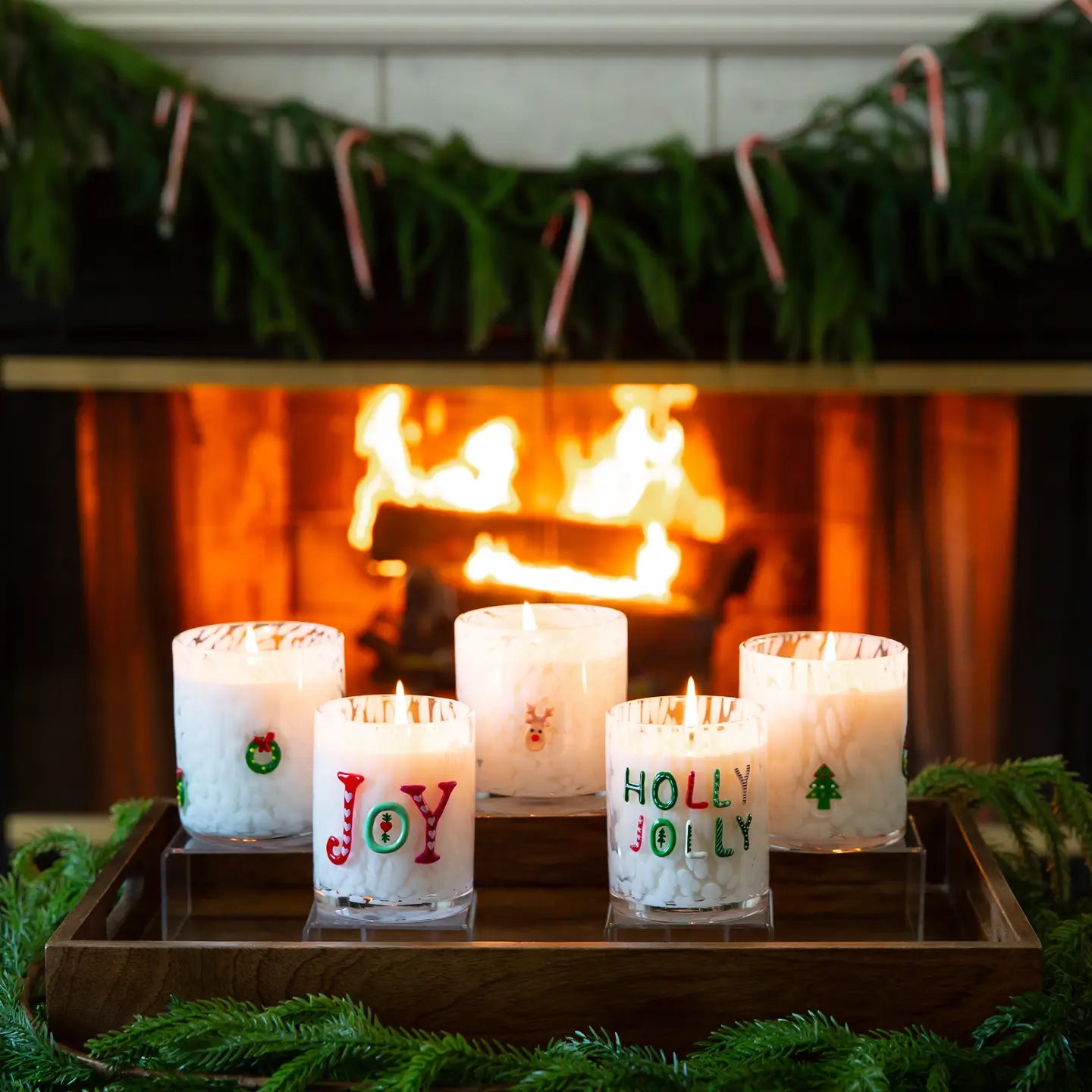 Reindeer Cookie Icon Candle